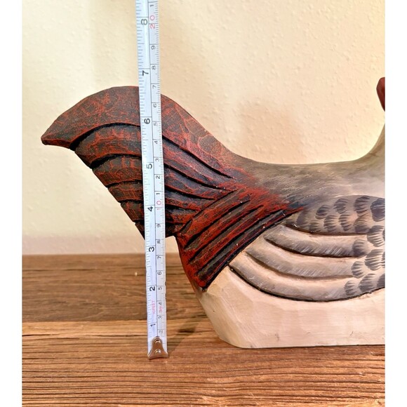James Haddon Wooden Chicken Folk Art Hand Carved and Painted - Picture 14 of 15